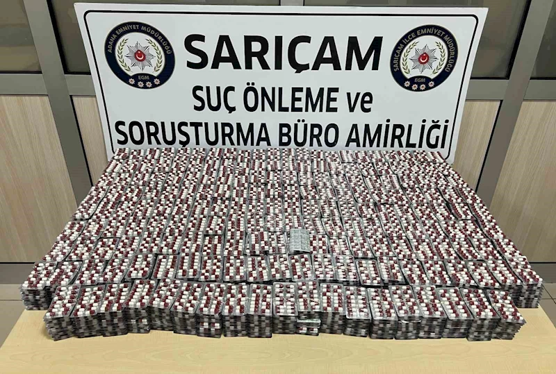 Apartman dairesine yapılan baskında 27 bin 412 uyuşturucu ele geçirildi
