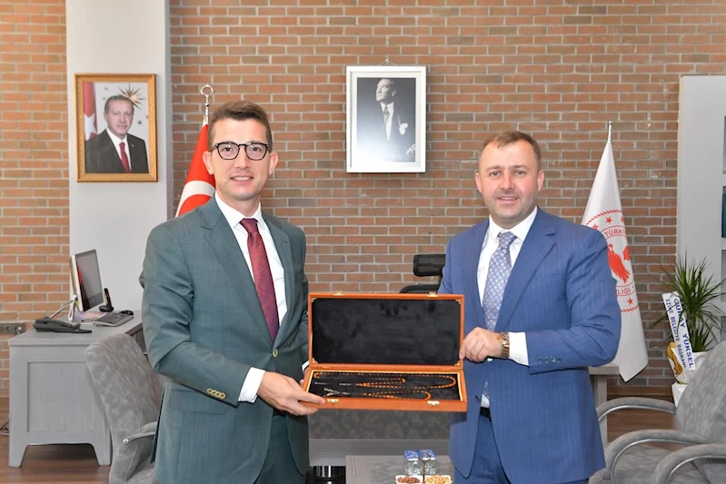 Başkan Güray Yüksel’den, Kaymakam Yusuf Kaptanoğlu’na hayırlı olsun ziyareti
