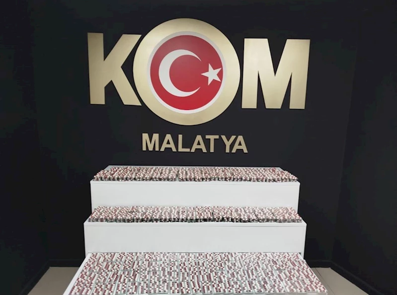 Malatya’da 8 binin üzerinde sentetik hap ele geçirildi
