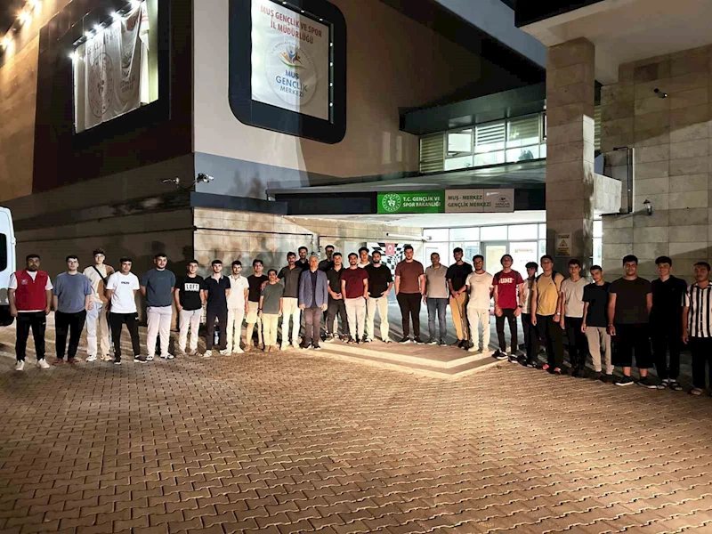Muşlu gençler Rize Fındıklı Kampı’na uğurlandı
