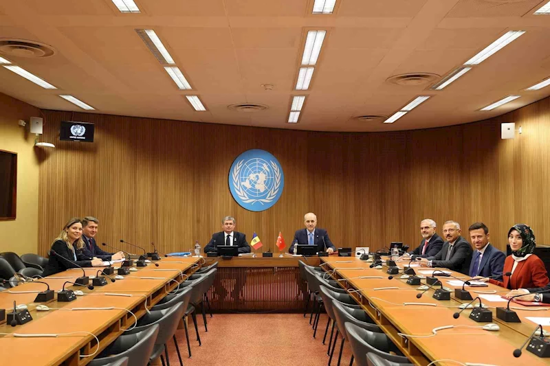 TBMM Başkanı Kurtulmuş, Moldova Parlamento Başkanı Grosu ile görüştü
