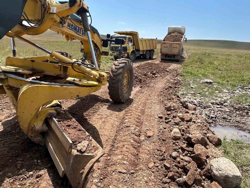 Kars’ta yayla yolları yapımı sürüyor
