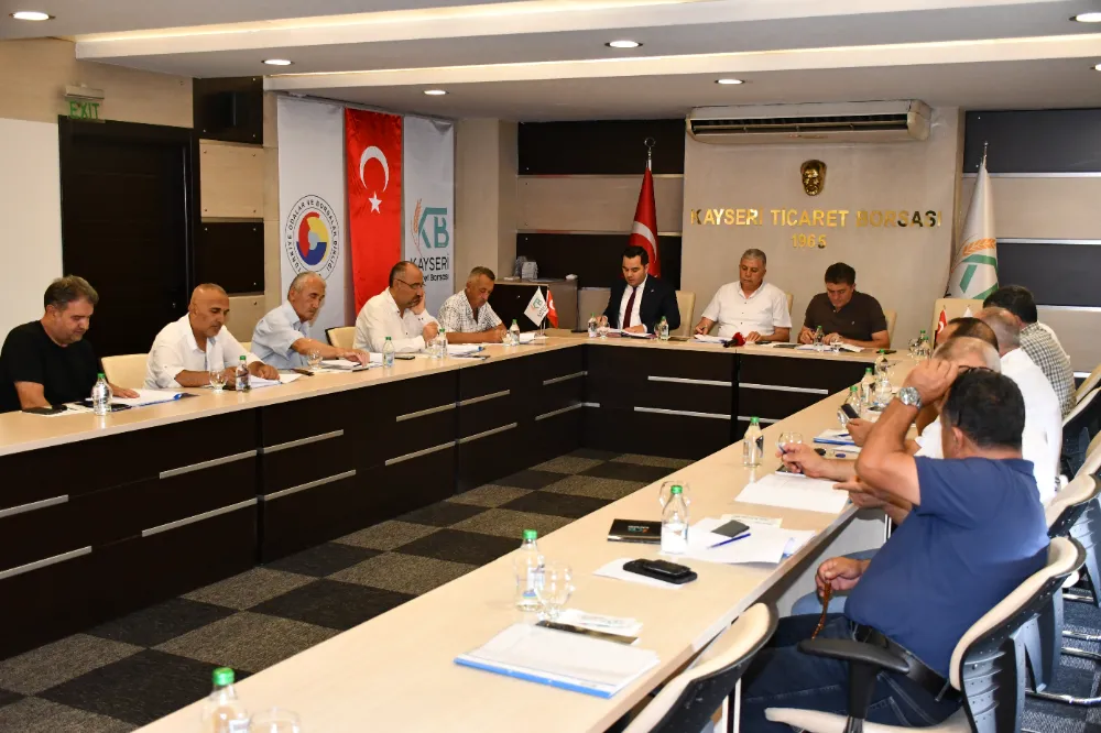 KAYSERİ TİCARET BORSASI TEMMUZ AYI MECLİS TOPLANTISI GERÇEKLEŞTİRİLDİ