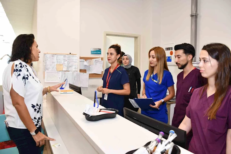Yeni atanan başhekim ilk saha çalışmasını gerçekleştirdi
