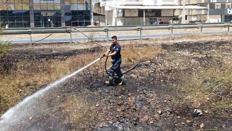 Manavgat’ta söndürülmeden atılan sigara sazlık yangınına neden oldu
