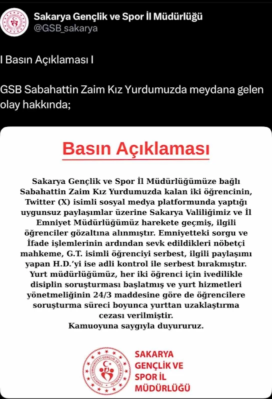 Yurtta pornografik film açıp sosyal medyada paylaşan 2 kız yurttan uzaklaştırıldı
