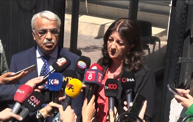 İmralı heyeti, Cumhurbaşkanı Erdoğan ile görüşme öncesinde açıklamalarda bulundu
