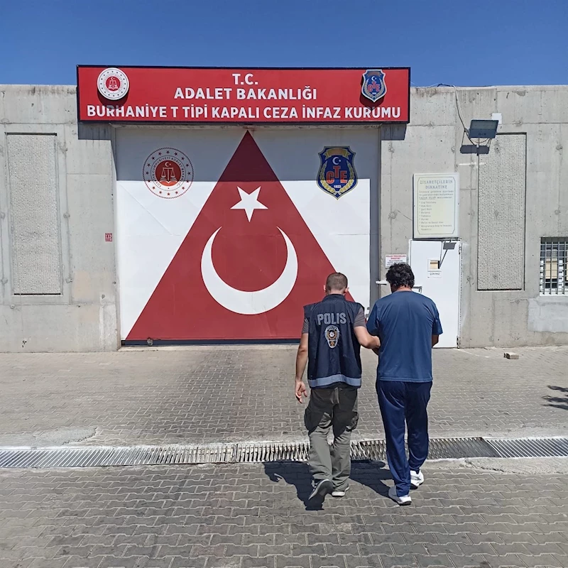 24 yıl 8 ay hapis cezası ile aranan şahıs Burhaniye’de yakalandı
