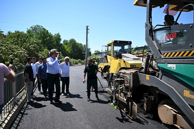 İçmeler caddesinde 2 bin 500 ton asfalt kullanıldı
