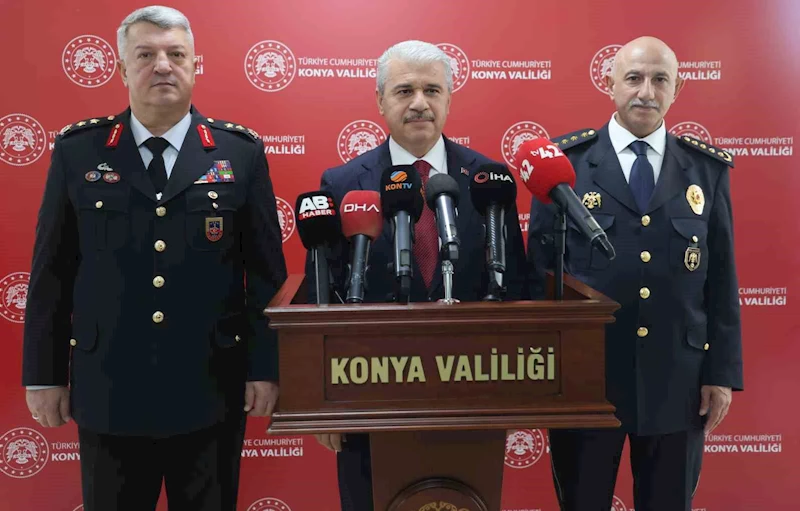 Konya’da huzur ve güven ortamının muhafazasına yönelik çalışmalar sürüyor
