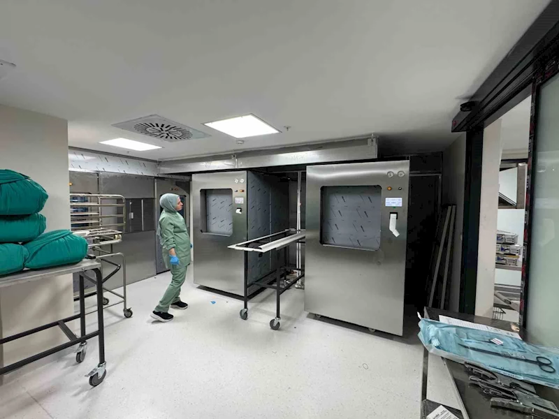Gazi Yaşargil Eğitim ve Araştırma Hastanesi’nde sterilizasyon birimi yenilendi
