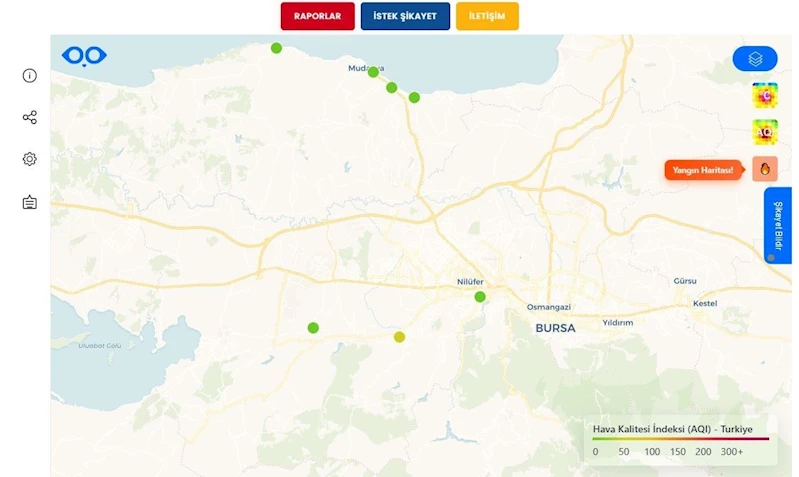 Büyükşehir’den yangın noktalarını anlık gösteren sistem
