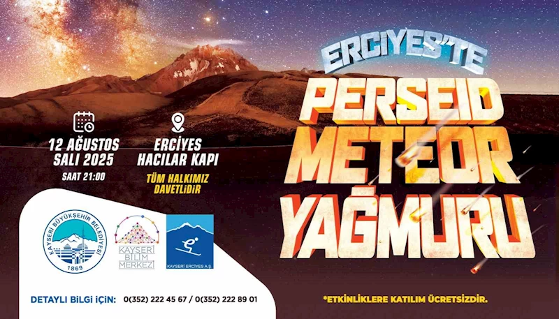 Gökyüzü tutkunları, meteor yağmuru için Erciyes’te buluşacak
