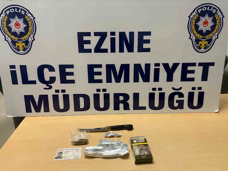 Çanakkale’de uyuşturucu operasyonu: 1 gözaltı
