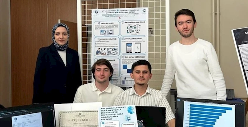 ETÜ’lü öğrencilerin geliştirdiği yapay zekâ destekli imza doğrulama projesi TÜBİTAK tarafından desteklendi
