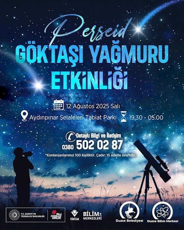 Düzce Belediyesi’nden meteor yağmuruna özel etkinlik
