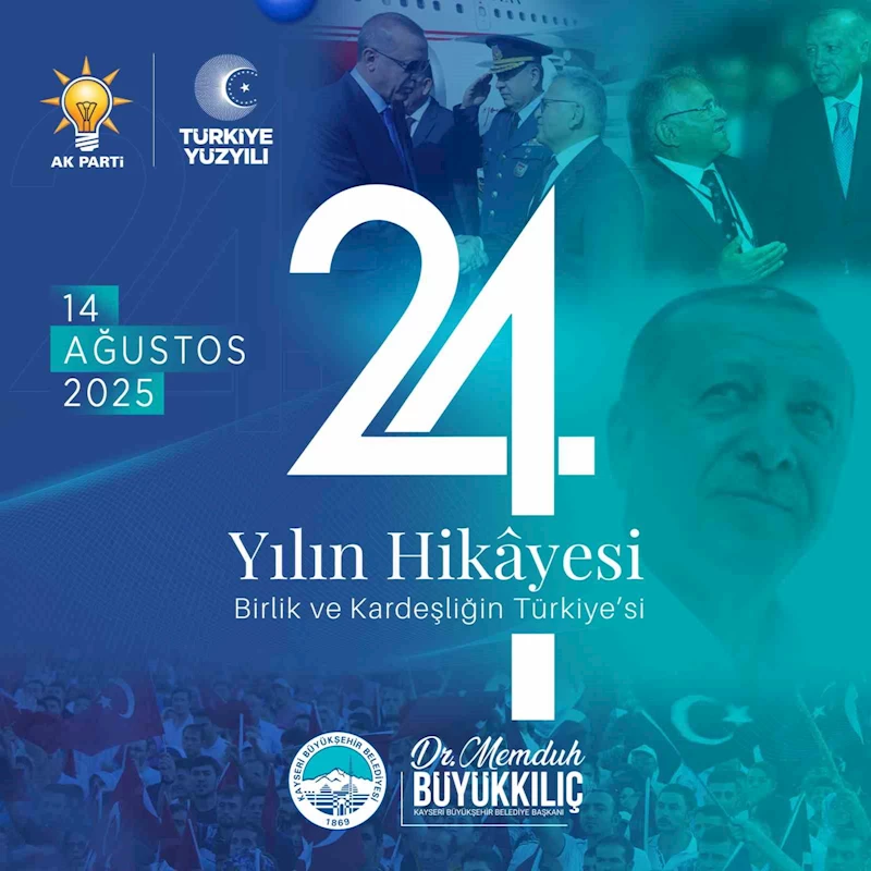 Büyükkılıç’tan 24’üncü yılda ’birlik ve kardeşlik’ vurgusu