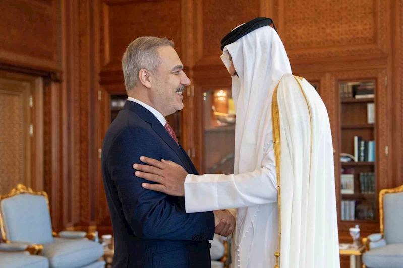 Bakan Fidan, Katar Emiri Al Thani tarafından kabul edildi

