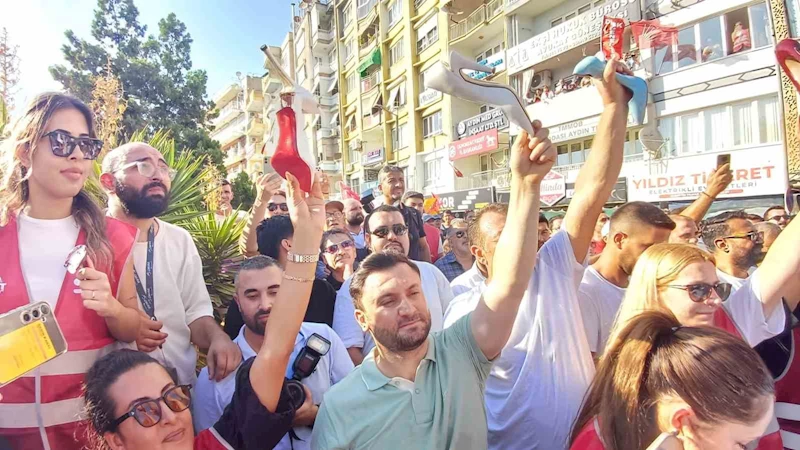Aydın’da ’topuklu’ eylem
