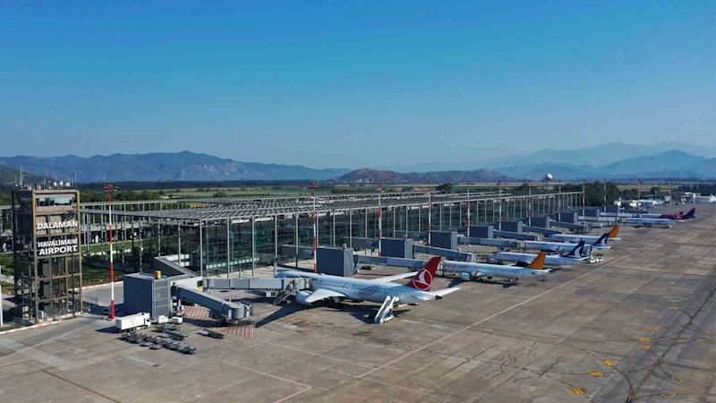 Dalaman havalimanı 7 ayda 3 milyon yolcu sayısına yaklaştı
