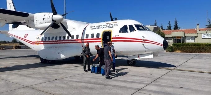 Organ nakli bekleyen hastaya Hava Kuvvetlerine ait ambulansla karaciğer grefti ulaştırıldı
