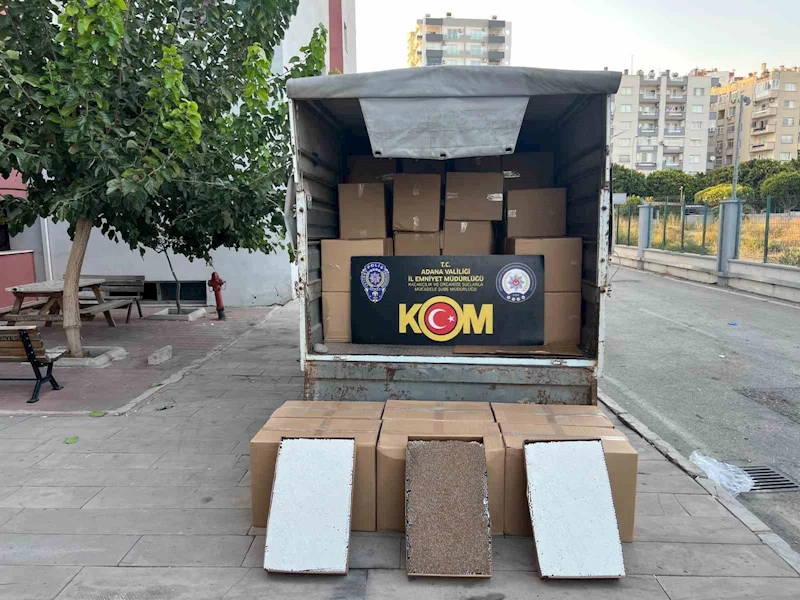 Adana’da 6 milyonluk kaçak doldurulmuş sigara ele geçirildi
