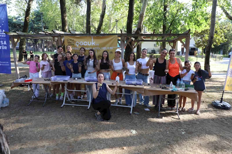 Çocuklar sanatla doğayı keşfetti
