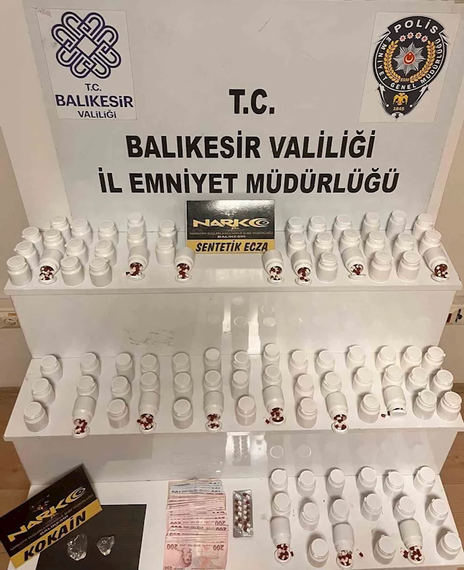 Balıkesir’de polisten 3 şahsa uyuşturucu operasyonu
