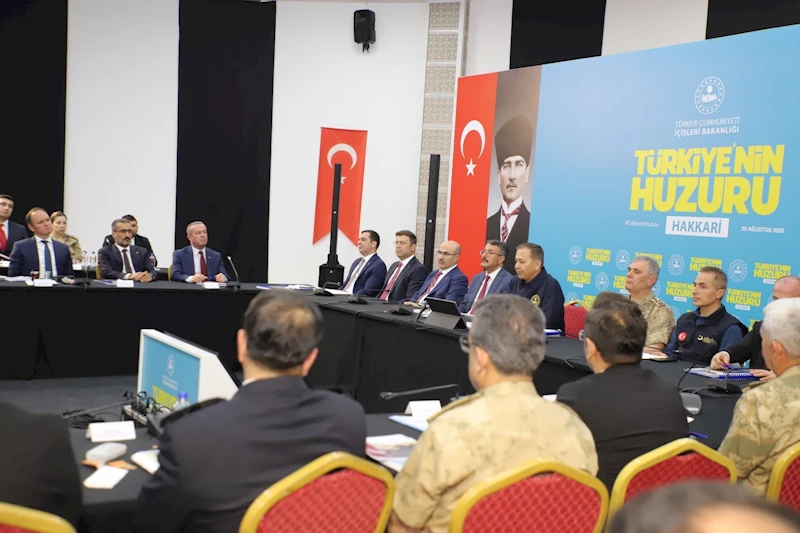 İçişleri Bakanı Ali Yerlikaya Hakkari’de

