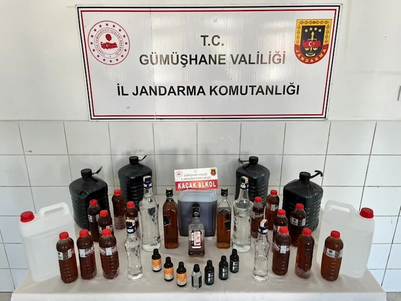 Gümüşhane’de sahte alkol operasyonu
