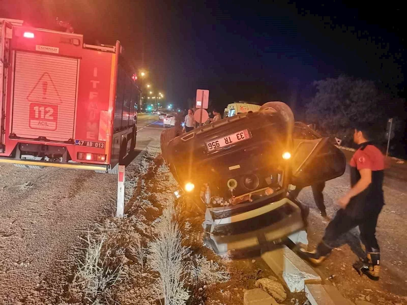 Mardin’de otomobil devrildi: 3 yaralı
