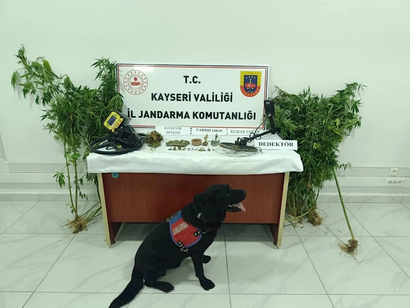 Kayseri’de 21 adet tarihi eser ele geçirildi: 1 gözaltı
