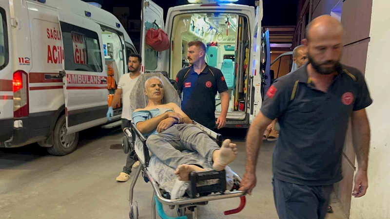 Devrilen motosikletin sürücüsü yaralandı
