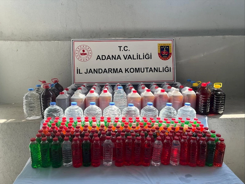 Adana’da yarım ton kaçak alkol ele geçirildi: 3 gözaltı
