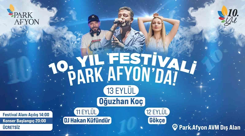 Park Afyon AVM’de 10’ncu yıl festivali
