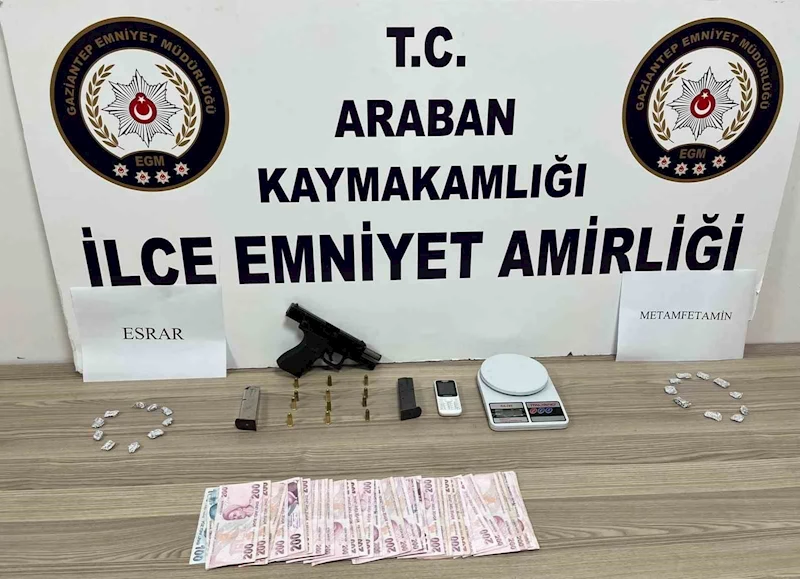 Araban’da uyuşturucu operasyonu: 1 gözaltı
