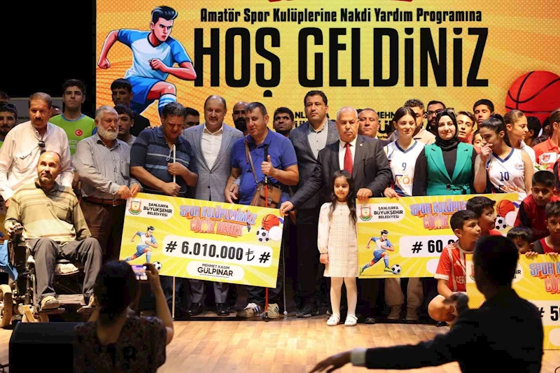 Şanlıurfa’da amatör spor kulüplerine 6 milyon lira destek

