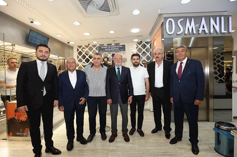 Elitaş ve Büyükkılıç, Kazancılar Çarşısı’nı ziyaret etti
