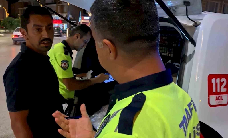 Direksiyon başında alkollü yakalandı, 