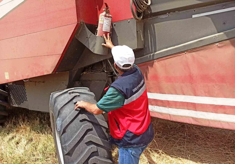 Kütahya’da hububat hasat kontrolleri devam ediyor
