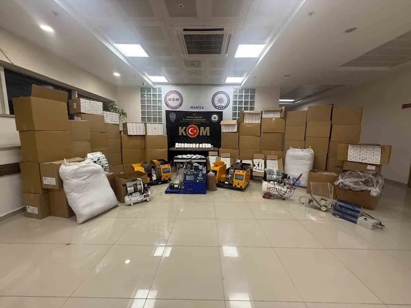 Manisa’da kaçak tütün operasyonu: 430 bin boş makaron ele geçirildi
