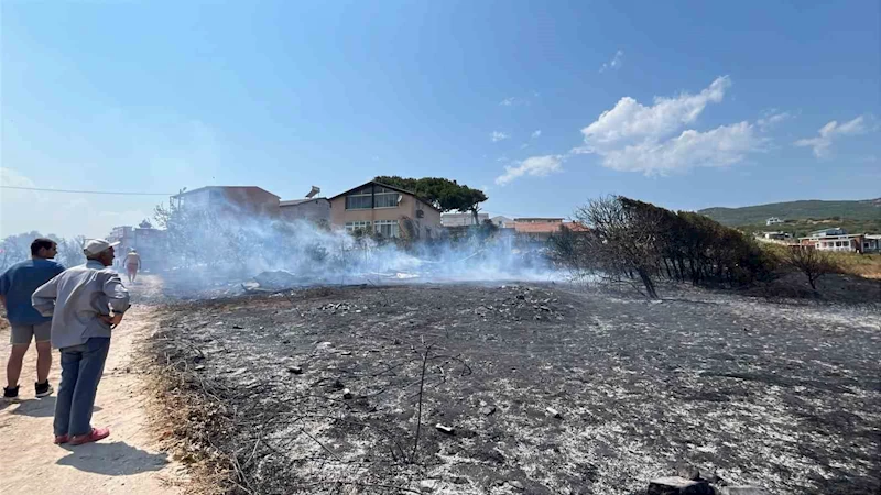 Erdek’te arazi yangını kısa sürede söndürüldü: Can ve mal kaybı yaşanmadı
