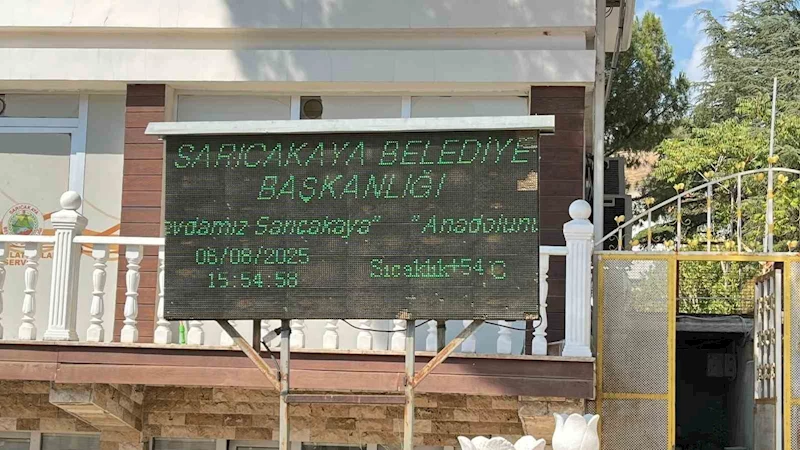 Sarıcakaya’da termometreler 54’ü gösterdi
