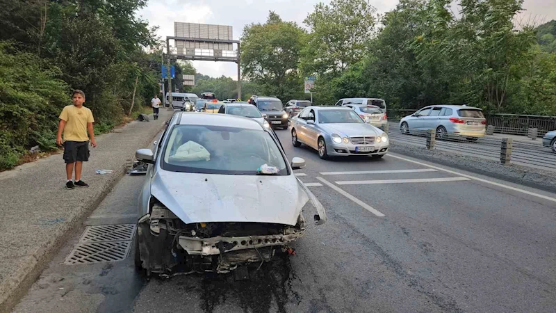Sarıyer’de aşırı hız kaza getirdi: 1 yaralı
