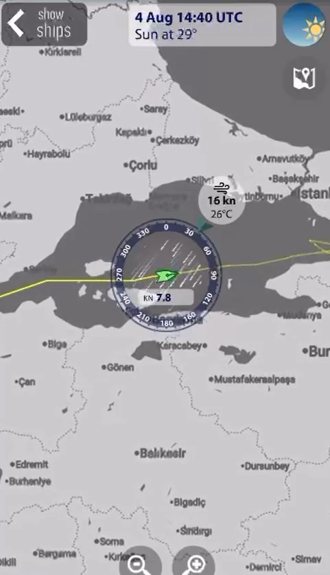 Kayıp iş adamının yatına çarptığı tahmin edilen geminin radar görüntüleri çıktı
