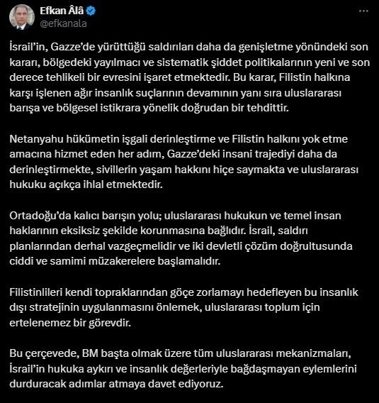 AK Parti Genel Başkan Vekili Ala: 