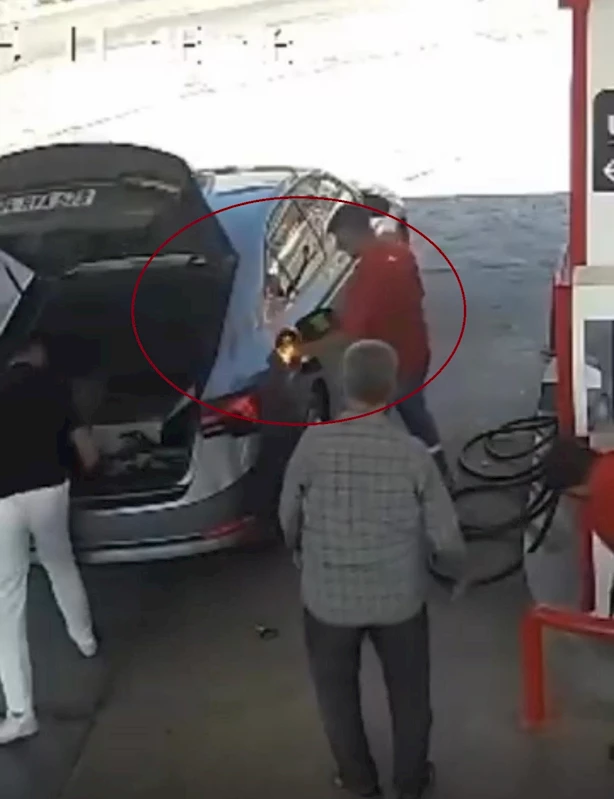 Diyarbakır’da akaryakıt istasyonunda faciadan dönüldü: O anlar kamerada
