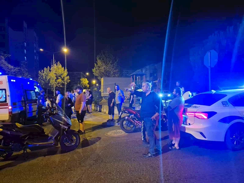 Otomobille çarpışan motosiklet devrildi: 1 yaralı
