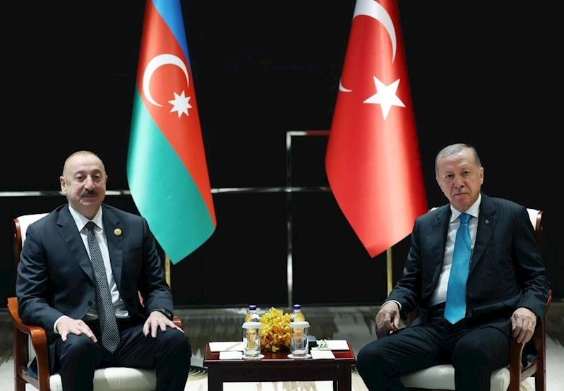 Cumhurbaşkanı Erdoğan, Azerbaycan Cumhurbaşkanı Aliyev’le görüştü
