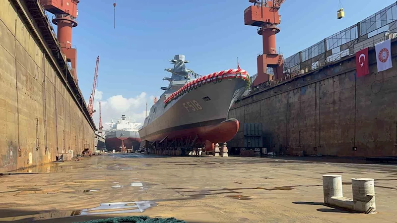 Yalova’da TCG İçel fırkateyni suya indirildi
